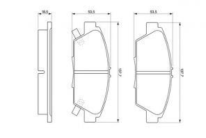 Bosch 0 986 424 289 - Brzdové platničky -
