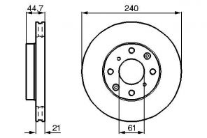 Bosch 0 986 478 115 - Brzdový kotúč -