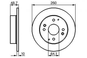 Bosch 0 986 478 172 - Brzdový kotúč -