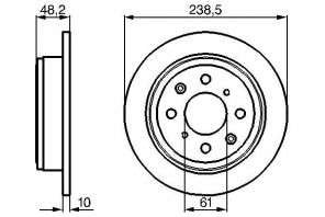 Bosch 0 986 478 350 - Brzdový kotúč -