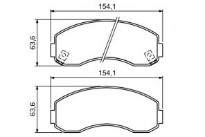 Bosch 0 986 494 314 - Brzdové platničky -