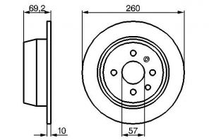 Bosch 0 986 478 086 - Brzdový kotúč -
