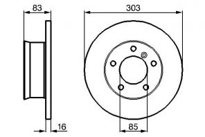 Bosch 0 986 478 189 - Brzdový kotúč -