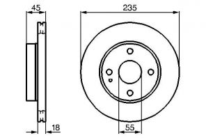 Bosch 0 986 478 241 - Brzdový kotúč -