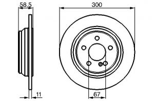 Bosch 0 986 478 472 - Brzdový kotúč -