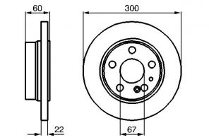 Bosch 0 986 478 566 - Brzdový kotúč -