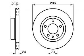Bosch 0 986 478 594 - Brzdový kotúč -
