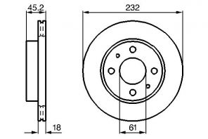 Bosch 0 986 478 650 - Brzdový kotúč -