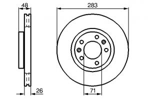 Bosch 0 986 478 732 - Brzdový kotúč -