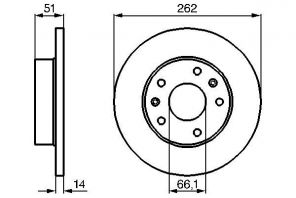 Bosch 0 986 478 991 - Brzdový kotúč -