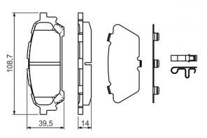 Bosch 0 986 494 232 - Brzdové platničky -