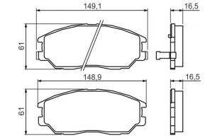 Bosch 0 986 494 360 - Brzdové platničky -