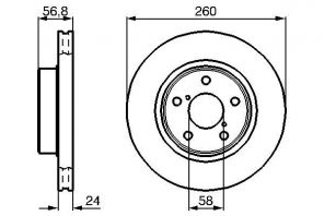 Bosch 0 986 478 293 - Brzdový kotúč -