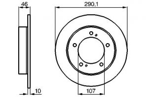 Bosch 0 986 478 377 - Brzdový kotúč -