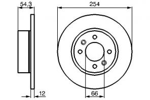 Bosch 0 986 478 390 - Brzdový kotúč -