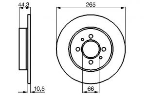 Bosch 0 986 478 611 - Brzdový kotúč -