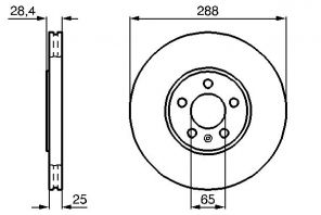 Bosch 0 986 478 619 - Brzdový kotúč -