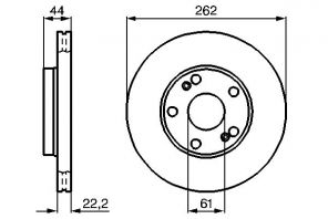 Bosch 0 986 478 864 - Brzdový kotúč -