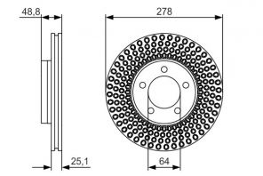 Bosch 0 986 479 699 - Brzdový kotúč -