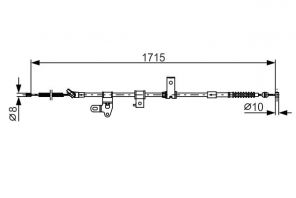 Bosch 1 987 482 348 - Brzdové lano -