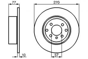 Bosch 0 986 478 504 - Brzdový kotúč -