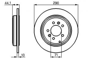 Bosch 0 986 478 556 - Brzdový kotúč -