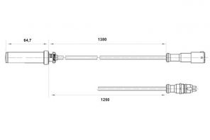 Bosch 0 265 004 015 - Snímač počet otáčok kol -