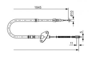Bosch 1 987 477 119 - Brzdové lano -