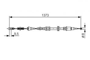 Bosch 1 987 477 309 - Brzdové lano -