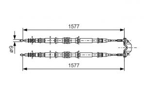 Bosch 1 987 477 767 - Brzdové lano -