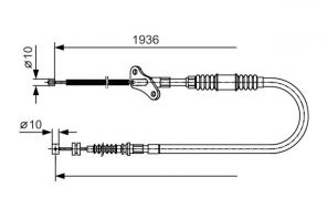 Bosch 1 987 482 111 - Brzdové lano -