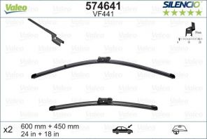 Valeo 574641 Silencio X-TRM 600/450mm, 2ks - Stieracia lišta -