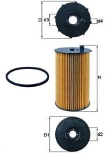 Knecht OX 205/2D - Olejový filter -