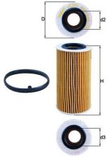 Knecht OX 370D1 - Olejový filter -