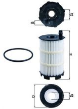 Knecht OX 350/4D - Olejový filter -