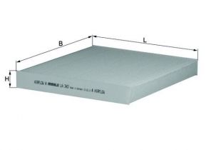 Knecht LA 343 - Peľový filter