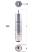 Knecht KL 736/1D - Palivový filter