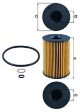 Knecht OX 353/7D - Olejový filter -