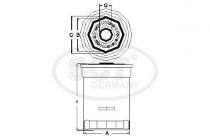 SCT-Filter SK 811 - Olejový filter