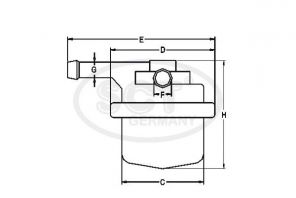 SCT-Filter ST 332 - Palivový filter