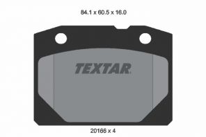 Textar 2016603 - Brzdové platničky -