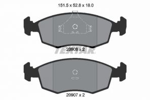 Textar 2090802 - Brzdové platničky -