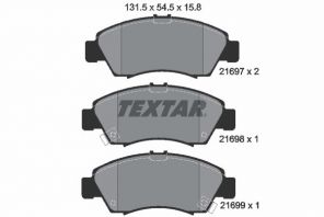 Textar 2169701 - Brzdové platničky -
