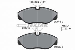 Textar 2179701 - Brzdové platničky -