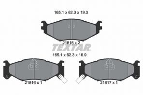 Textar 2181501 - Brzdové platničky -