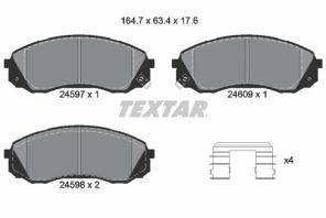 Textar 2459701 - Brzdové platničky -