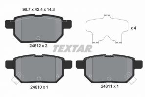 Textar 2461001 - Brzdové platničky -