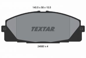 Textar 2468001 - Brzdové platničky -