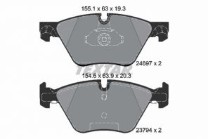 Textar 2469701 - Brzdové platničky -
