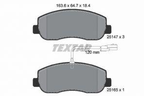 Textar 2514701 - Brzdové platničky -